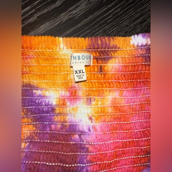 Earthbound Multi Color Maxi Dress Large - Picture 5 of 6